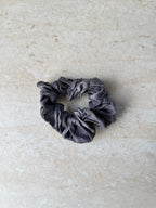 Small Silk Scrunchie - grey