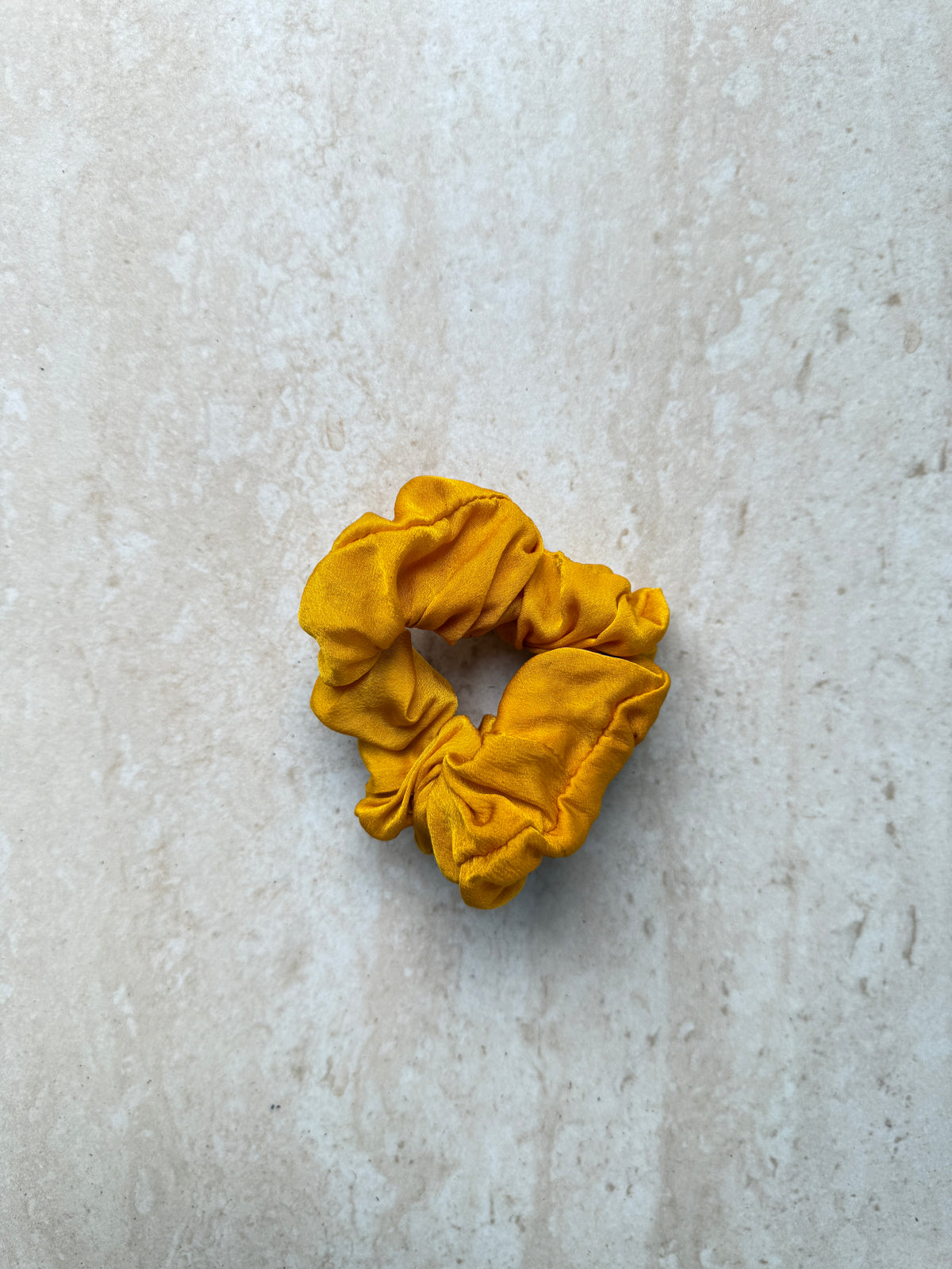 Small Silk Scrunchie - marigold